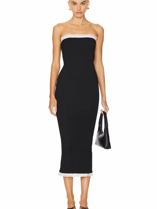 REVOLVE Dresses & Skirts - Revolve Strapless Black Midi Dress